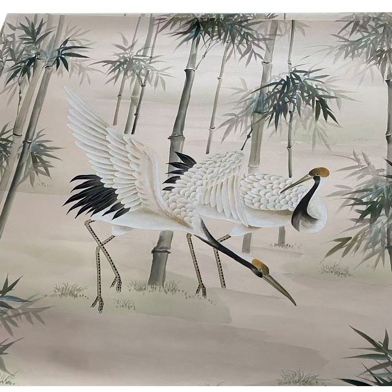 Hand Painted Mural Wallpaper factory
