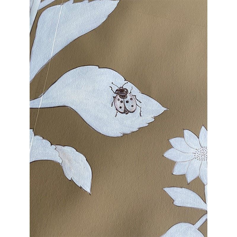 Hand Painted Silk Wallpaper best